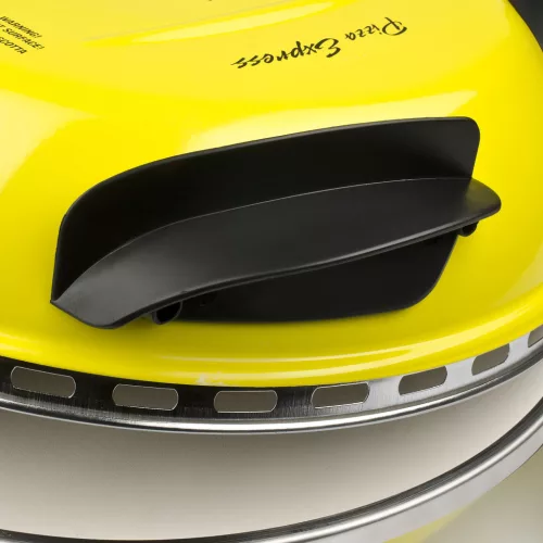 G3 Ferrari G10006 Forno Pizza Delizia Yellow, eredeti sárga színű olasz házi pizza sütő, 5 perc alatt, 400 fokon, 31cm-es pizza