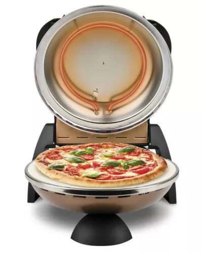 G3 Ferrari G10006 Forno Pizza Delizia Copper, eredeti réz színű olasz házi pizza sütő, 5 perc alatt, 400 fokon, 31cm-es pizza
