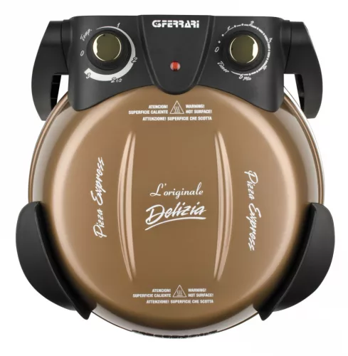 G3 Ferrari G10006 Forno Pizza Delizia Copper, eredeti réz színű olasz házi pizza sütő, 5 perc alatt, 400 fokon, 31cm-es pizza