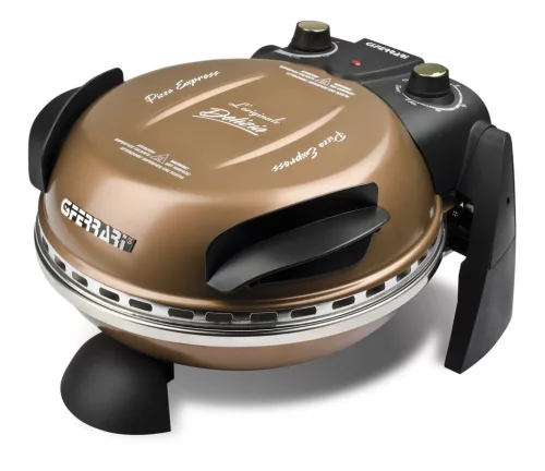 G3 Ferrari G10006 Forno Pizza Delizia Copper, eredeti réz színű olasz házi pizza sütő, 5 perc alatt, 400 fokon, 31cm-es pizza