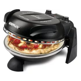   G3 Ferrari G10006 EVO Forno Pizza Delizia Black, eredeti fekete színű olasz házi pizza sütő, 5 perc alatt, 400 fokon, 31cm-es pizza
