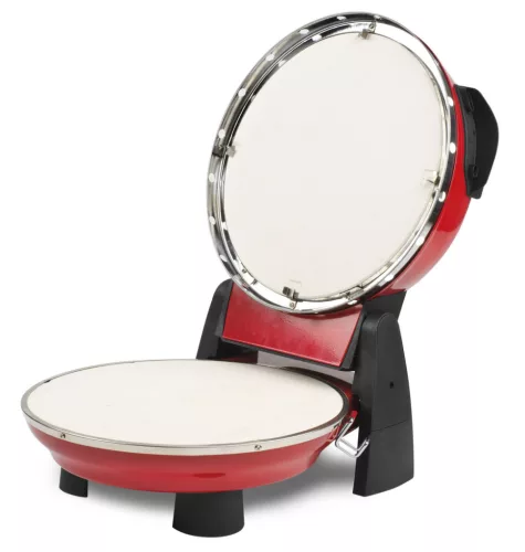 G3 Ferrari G10032 Forno Pizza Plus Snack Napoletana Red, piros/fekete színű olasz házi pizza sütő, 5 perc alatt, 400 fokon, 31cm-es pizza
