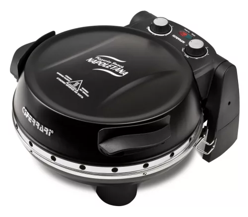 G3 Ferrari G10032 Forno Pizza Plus Snack Napoletana Black, fekete színű olasz házi pizza sütő, 5 perc alatt, 400 fokon, 31cm-es pizza