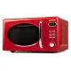 G3 Ferrari G10155 SAPORMIO VINTAGE Mikrohullámú sütő, 20 liter, 1.150W teljesítménnyel, piros színben