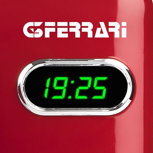 G3 Ferrari G10155 SAPORMIO VINTAGE Mikrohullámú sütő, 20 liter, 1.150W teljesítménnyel, piros színben