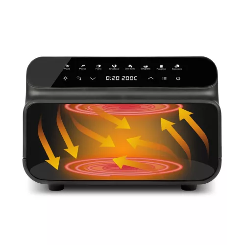 G3 Ferrari G10181 FRIGGISANO BBQ Többfunkciós forrólevegős sütő, 2000W, 10 literes