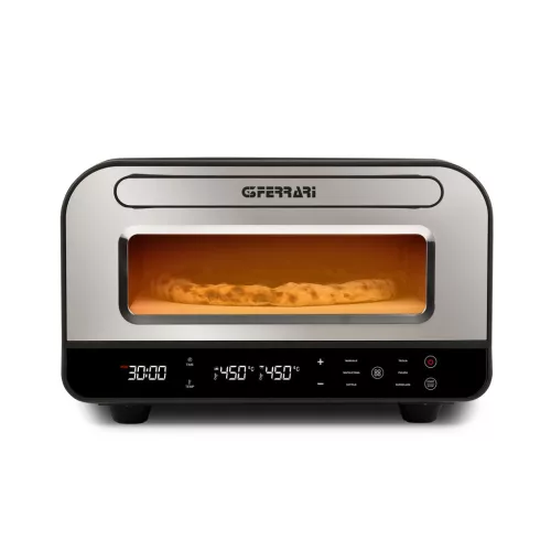 G3 Ferrari G10204 Pizza Pro 2 minuti pizzasütő, 1600-1850 W, 60 perces időzítővel, digitális kijelzővel, 6 programmal