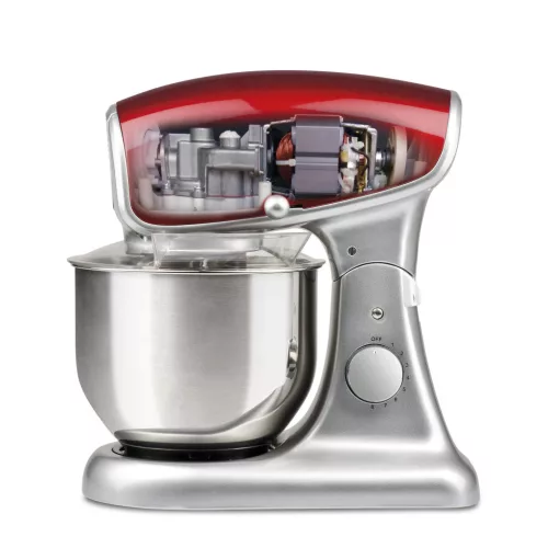 G3 Ferrari G20075 Pastaio Deluxe Professzionális Konyhai Robotgép (vörös/ezüst), 5,2 literes