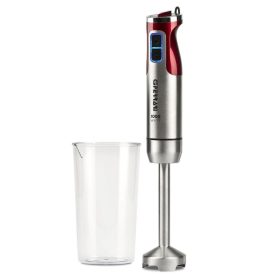   G3 Ferrari G20142 ANTELAO Kézi botmixer, erős, 8 sebességgel, 1000W-os motorral, hideg és meleg ételekhez, piros színben (G2014202)