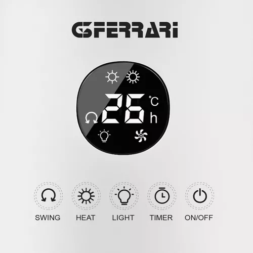 G3 Ferrari  G60032 Lapát nélküli ventilátoros fűtőtest, 1000/2000 W