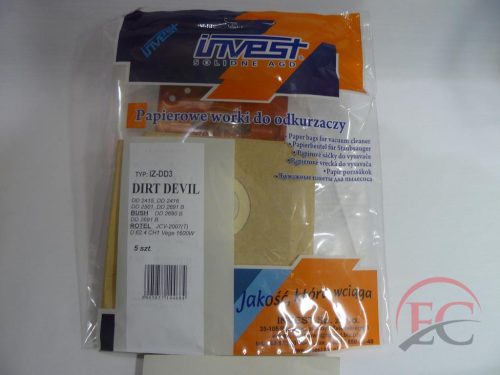 IZ-DD3 INVEST KOMPATIBILIS PAPÍR PORZSÁK (5DB/CSOMAG)