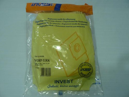 IZ-VK250.2F VORWERK TIGER VK 250 / VK 251 / VK 252 KOMPATIBILIS PAPÍR PORZSÁK (8DB+2FILTER/CSOMAG)
