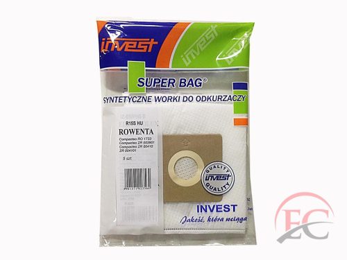 IZ-R15S ROWENTA INVEST KOMPATIBILIS MIKROSZÁLAS PORZSÁK (5DB/CSOMAG)