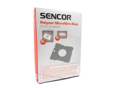 IZ-SVC7S / SVCX0751 SENCOR SVC 7CA GYÁRI MIKROSZÁLAS PORZSÁK (5DB+1FILTER/CSOMAG)
