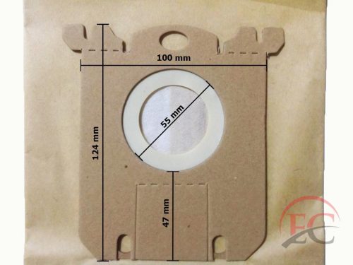 IZ-E5/PH5 INVEST ELECTROLUX / AEG / PHILIPS S-BAG  KOMPATIBILIS PAPÍR PORZSÁK (5DB/CSOMAG)