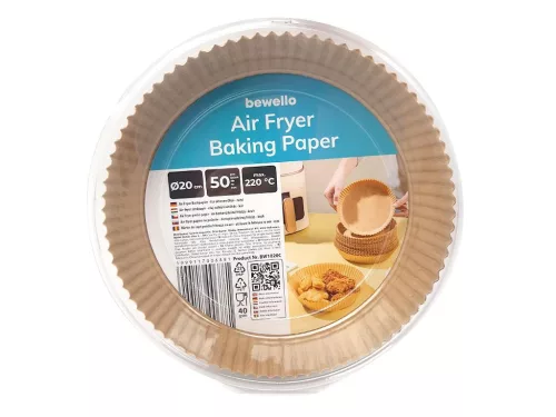 AIR FRYER SÜTŐPAPÍR FORRÓLEVEGŐS / OLAJ NÉLKÜLI SÜTŐHÖZ Ø20CM (50DB/CSOMAG)
