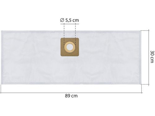 IZ-BH8S INVEST IPARI BOSCH UNIVERSALVAC 15 / ADVANCEDVAC 20 KOMPATIBILIS MIKROSZÁLAS PORZSÁK (5DB/CSOMAG) 4 RÉTEGŰ