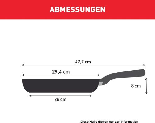 Tefal Serpenyő 28 cm rozsdamentes Infinite indukciós, H8150625