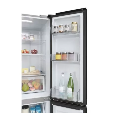 Haier HCR3818ENPT négyajtós hűtőszekrény, 467 liter, fekete