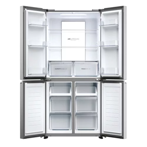 Haier HCR7818DNMM négyajtós hűtőszekrény, 467 liter, New Platinum Inox