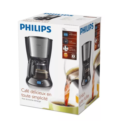 Philips HD7459/20 Daily Collection Filteres Kávéfőző 100W, 1,2l, Fekete-Ezüst