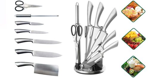 Timeless Gourmet 8 db-os késkészlet tartóval (HOP1001061)