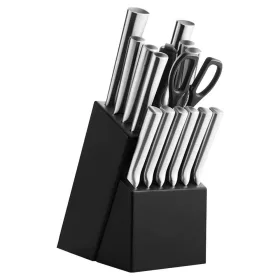   Timeless Gourmet 16 részes rozsdamentes késkészlet fa tartóban, élezővel, ollóval (HOP1001549)