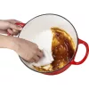 Timeless Gourmet Zománcozott, öntöttvas edény fedővel 4L, piros (HOP1001761-1)