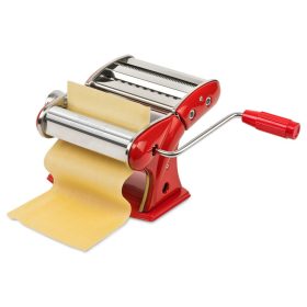   Girmi IM92 Kézi, olasz tésztagép lasagnához, tagliatelléhez és spagettihez, 7 vastagsági beállítás, piros színben (IM9202)