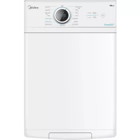   Midea MF100T80B/W-HU inveteres, gőzös felültöltős mosógép