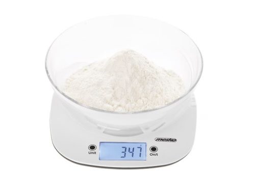 Mesko MS3179w Konyhai mérleg tállal