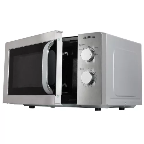 Aiwa MW-200SL NAMICOOK SILVER20 Rozsdamentes acél mikrohullámú sütő, 20 liter