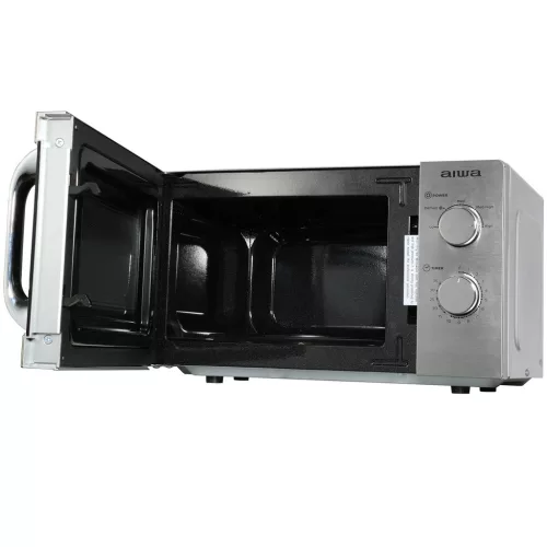 Aiwa MW-200SL NAMICOOK SILVER20 Rozsdamentes acél mikrohullámú sütő, 20 liter