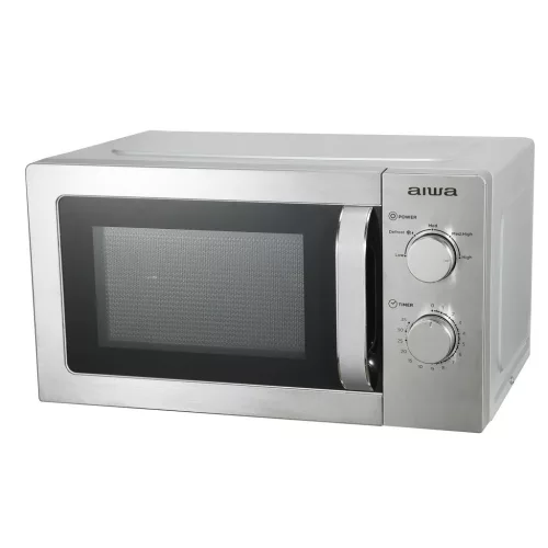 Aiwa MW-200SL NAMICOOK SILVER20 Rozsdamentes acél mikrohullámú sütő, 20 liter