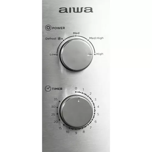 Aiwa MW-200SL NAMICOOK SILVER20 Rozsdamentes acél mikrohullámú sütő, 20 liter