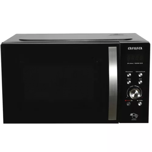 Aiwa MW-230DG/BK NAMICOOK CRYSTAL23 Mikrohullámú sütő, grillező funkcióval, 23 literes belső térrel