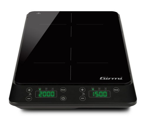Girmi PI52 dupla indukciós főzőlap digitális kijelzővel, 3500 W teljesítménnyel és precíz hőszabályozással (PI5200)