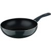 Pyrex PY-1133-GY  28cm Wok serpenyő indukciós - Fekete