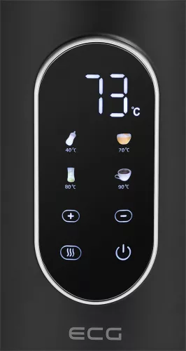ECG RK 1799 Smart Black Elektromos vízforraló, 1700W