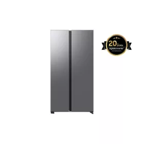   Samsung RS70F65QETEO Side-by-Side hűtőszekrény AI Energia üzemmóddal 659 L, matt metál