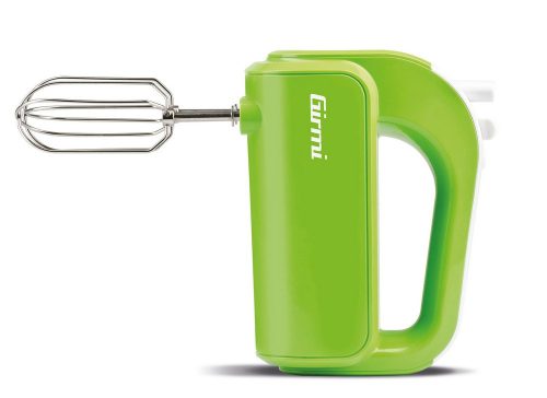 Girmi SB02 elektromos kézi mixer, 170 W teljesítmény, 5 sebességfokozat, TURBO funkció, rozsdamentes acél tartozékok, zöld (SB0203)