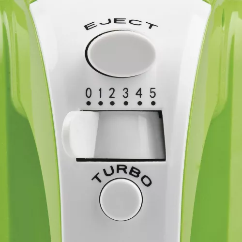 Girmi SB02 elektromos kézi mixer, 170 W teljesítmény, 5 sebességfokozat, TURBO funkció, rozsdamentes acél tartozékok, zöld (SB0203)