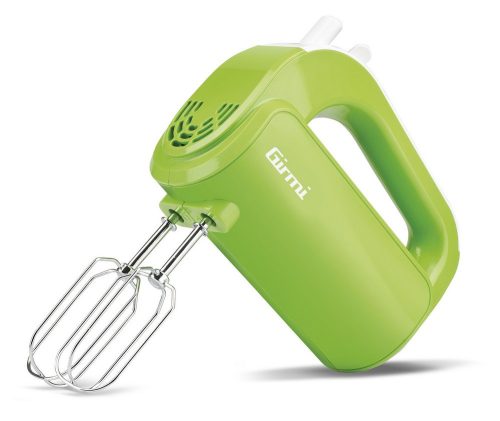 Girmi SB02 elektromos kézi mixer, 170 W teljesítmény, 5 sebességfokozat, TURBO funkció, rozsdamentes acél tartozékok, zöld (SB0203)