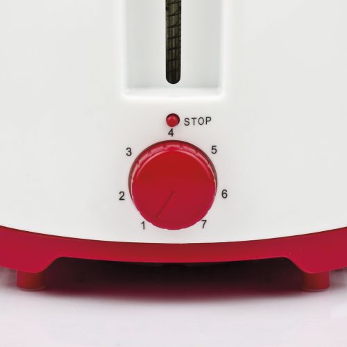 Girmi TP10 kenyérpirító piros színben, 750W, 6 sütési fokozattal