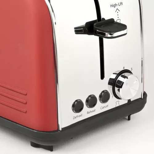 Girmi TP57 piros kenyérpirító, 3 funkcióval, 750-850 W