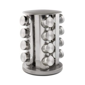   Zokura Z-1009 16 darabos fűszertartó készlet állvánnyal, inox