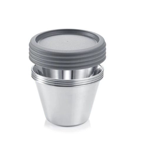 Tescoma  GrandCHEF rozsdamentes acél panna cotta sütőforma, 4 db  