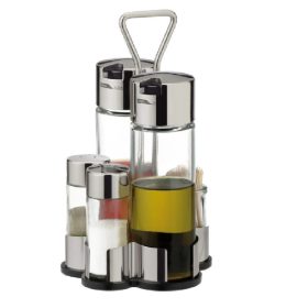   Tescoma  CLUB olaj-, ecet-, só-, bors- és fogvájótartó készlet  