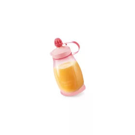   Tescoma PAPU PAPI rugalmas palack 200 ml, kanállal, rózsaszín 