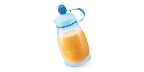 Tescoma PAPU PAPI rugalmas palack 200 ml, kanállal, kék 